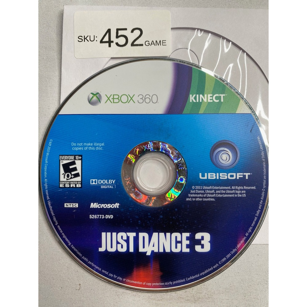 Just Dance 3 Microsoft Xbox 360 Kinect